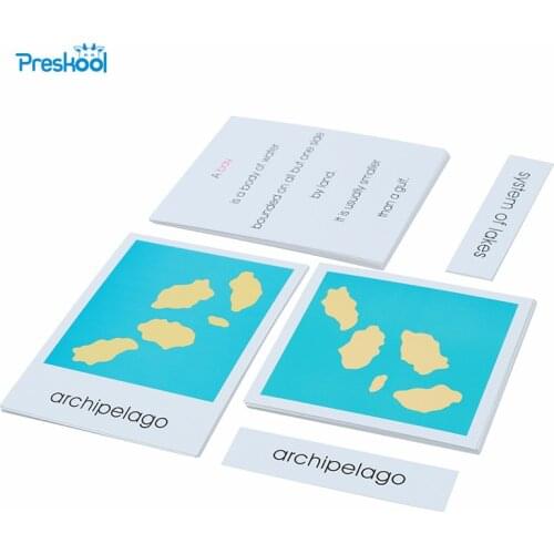 Baby Toy Montessori Geography Cards Early Childhood Education Kids Toys Brinquedos Juguetes