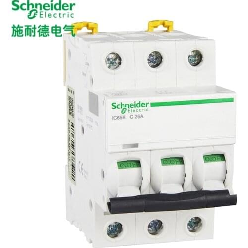 Schneider electric Mini Circuit Breaker iC65H 3p C type 1A - 63A 10kA MCB A9F28301-A9F28363