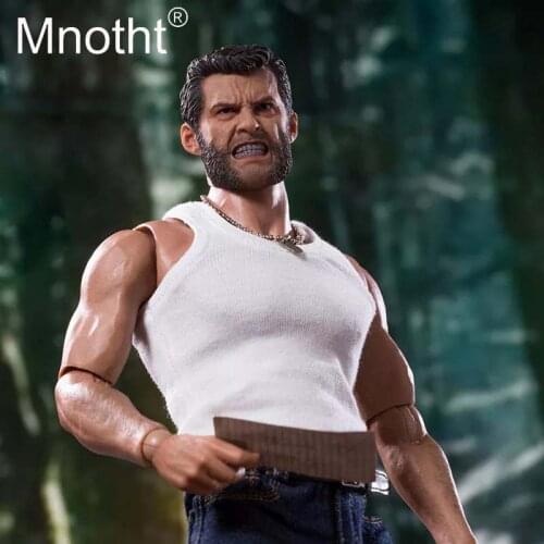 Mnotht 1:6 Scale Angry Wolverine Head Sculpt Rogan Wolverine angry version Head Carving Model Toys Action Figures Hobbies m3