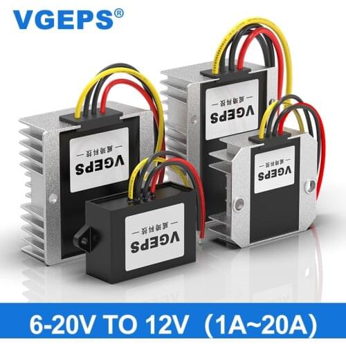 6-20V to 12V DC power supply voltage regulator module 12V to 12V car automatic buck-boost power converter