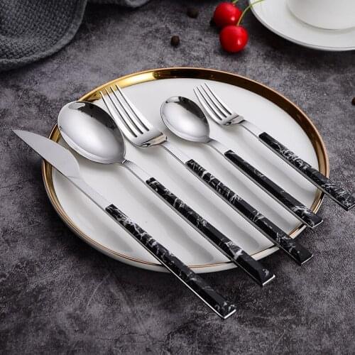 Dinnerware Set 410 Stainless Steel Cutlery Set Steak Knife Fork Set Coffee Spoon Teaspoon Flatware Tableware Kitchen Silverware