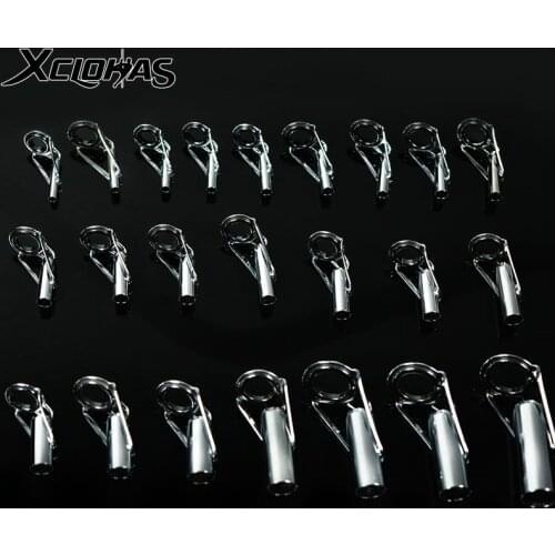 1xBig Sizes Telescopic Fishing Rod Guides Top Rings 2.4mm-3.0mm-5.0mm-10mm Sea Rock Fishing Rod DIY Tip Rings Repair Accessories