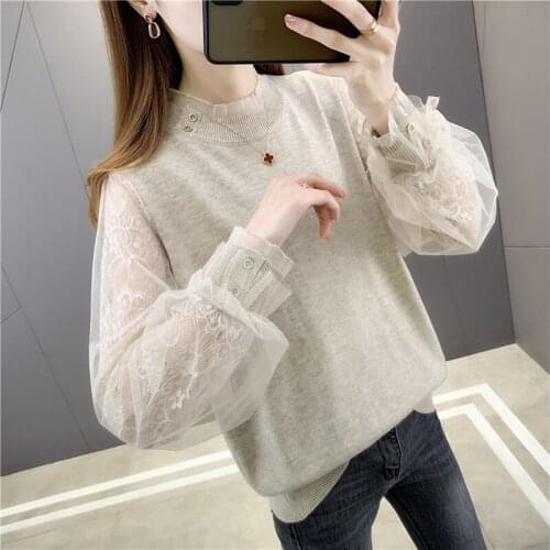 Room 197562, 2 rows on 7 】 make round collar stitching bud silk net yarn knit 48