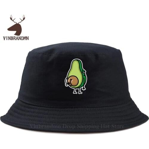 Last popularity Avocado butt scratching ass Bucket hat Gift idea Graphic Print Harajuku Avocado hat Newest fashion Baseball caps