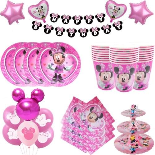 Disney Minnie Mouse Party Hair Baby Girl Favor Party Gift For Mouse Ears Headband for Boys and Girls Birthday Party Decor