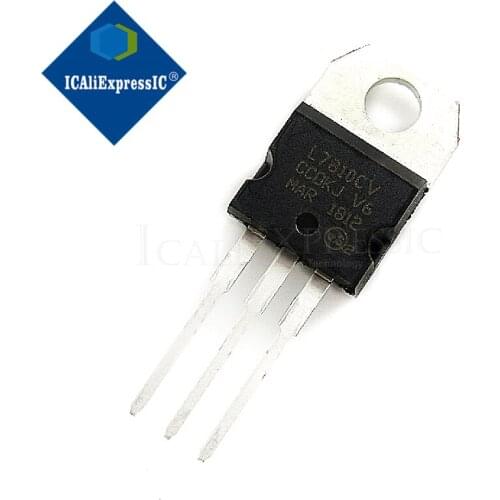 10PCS L7810CV TO220 L7810 TO-220 7810 LM7810 MC7810 voltage regulator IC stabilivolt voltage-regulator tube New original