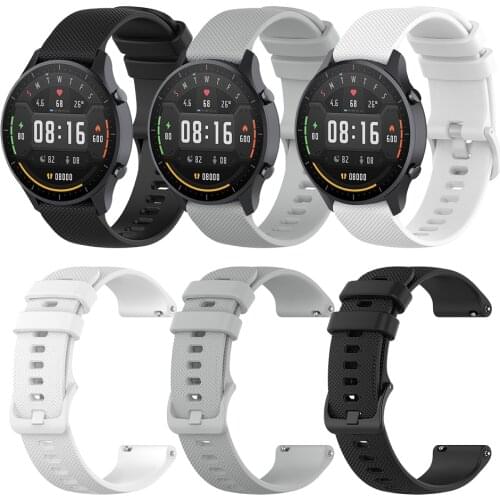 22mm correa Band For Xiaomi Watch Color Silicone Wrist Strap for Xiaomi Mi Watch Color global Bracelet Watchband