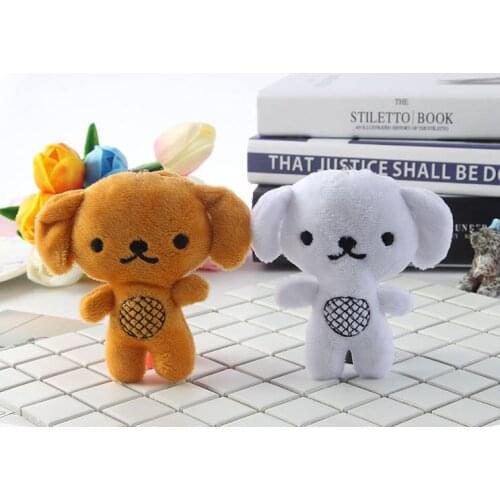 Christmas gifts toy plush dog nurdy expression dog toy plush dog keychain