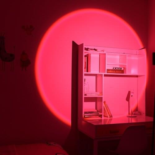 Modern LED Sunset Stand Lamp Lighting for Home Decoration Party Atmosphere Floor Lamp Living Room Bedroom Colorful Stand Light