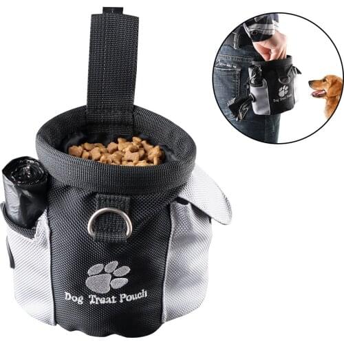 Pet Products Dog Treat Drawstring Pouch Puppy Training Waist Bag Pet Toys Food Poop Bag