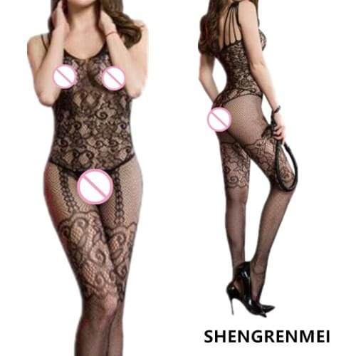 SHENGRENMEI New Style Women Open Crotch Lingerie Sexy Erotic Sexy Bodysuit Bodystocking Body Stocking Sexy Costumes dropshipping