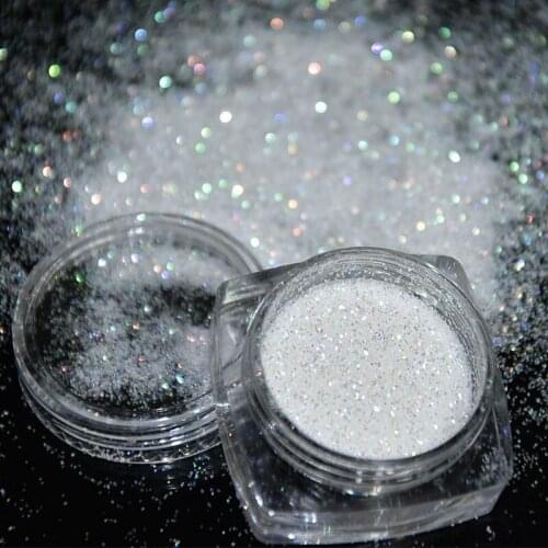 1Box 5g Holographic Glitter Powder Shining Sugar Nail Glitter Dust UV Gel Polish Acrylic Powder for Nail Art Decorations FPB001