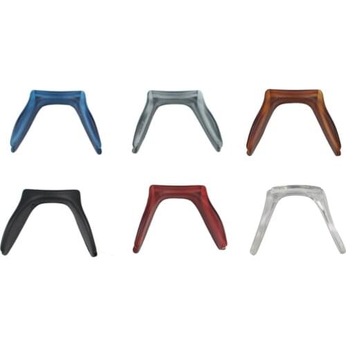10pcs PVC Eyeglasses Nose Pad Glasses Anti Slip Holder Blue Black Red Grey Brown