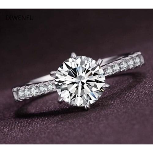 2021 Wedding S925 Sterling Silver Diamond Rings for Women Jewlery Organiser Wedding Rings Couples Fashion Silver Jewelry Luxury