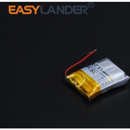 3.7V 380mAh 802025 Rechargeable li Polymer Li-ion Battery For bluetooth headset mp3 MP4 speaker mouse recorder 082025