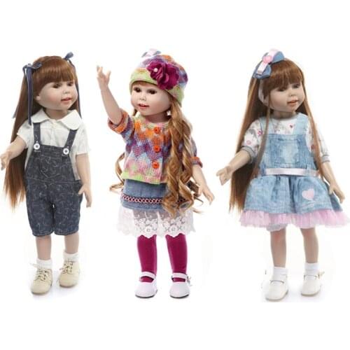 45cm 18inch Fashion Doll Kids Toys Pretend Toys Companion Appease Doll Christmas Birthday Gift