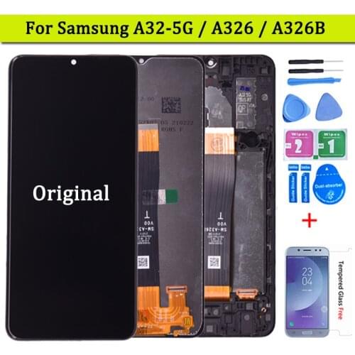 6.5"Original LCD For Samsung Galaxy A32 5G A326 LCD with frame Touch Screen Digitizer LCD For Samsung SM-A326B A326B/DS Display
