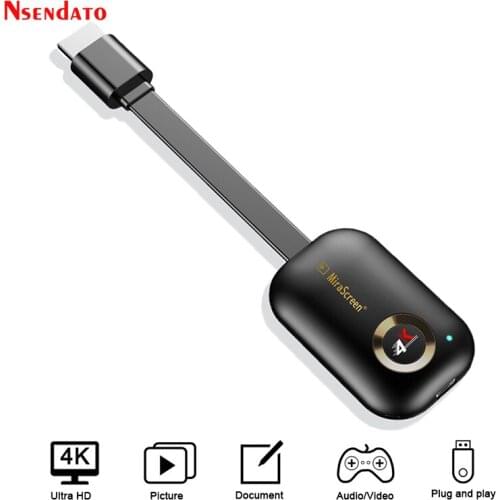Mirascreen G9 Plus 5G 4K Wireless HDMI-compatible TV Stick Adapter Wifi Display TV Receiver Dongle for Miracast airplay Monitor