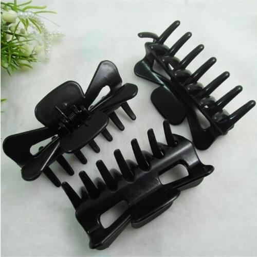 Free shipping Fashion women black Big size hair accessories Hairpin girls cute hair Claws girl basic Hair Side Clips