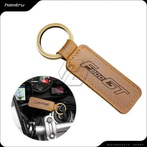 Motorcycle Keychain Motocross Cowhide Key Ring Fits for BMW Motorrad F800GT F800 GT