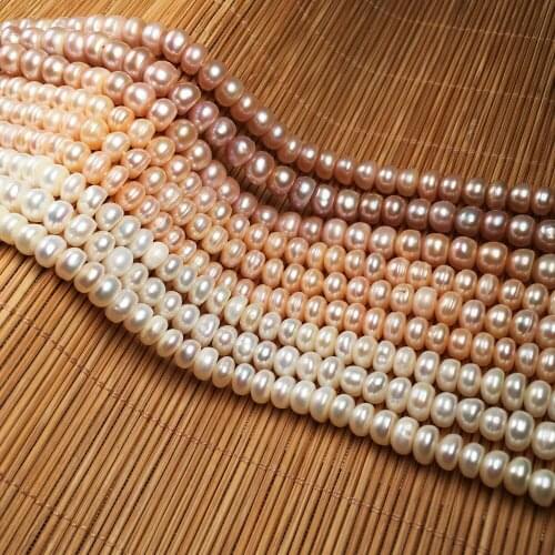 Natural Freshwater Pearl Beading High Quality Isolation Punch Loose Beads For jewelry making DIY Necklace Bracelet Accessories