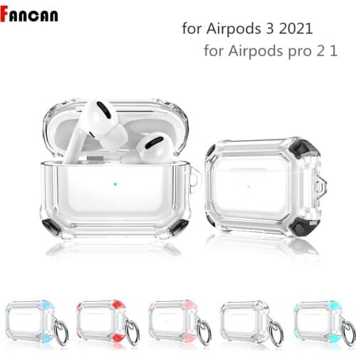 Earphone Case for Airpords Pro 2 1 Transparent TPU Cover for Apple Airpods2 Protector Cover for Airpods 1 2 Pro Cases
