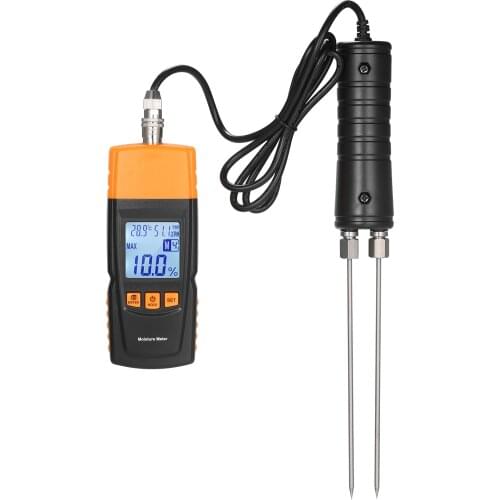 KKmoon 3-in-1 Digital Wood Moisture Meter Firewood Water Content Analyzer Ambient Temperature+Humidity+Wood Moisture Tester