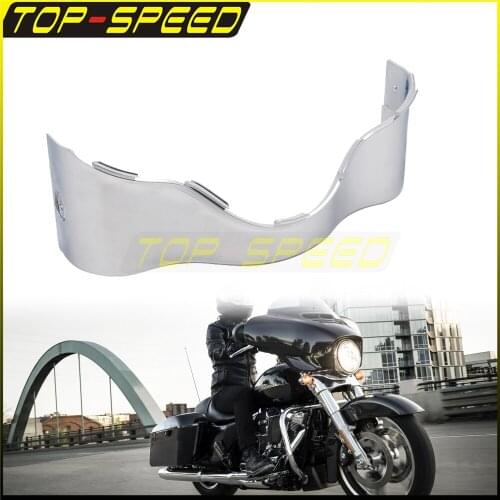 For Harley Touring FLHX FHLT FLH Electra Street Glide 14-20 ABS Plastic Headlamp Fairing Batwing Lower Trim Skirt Decorative