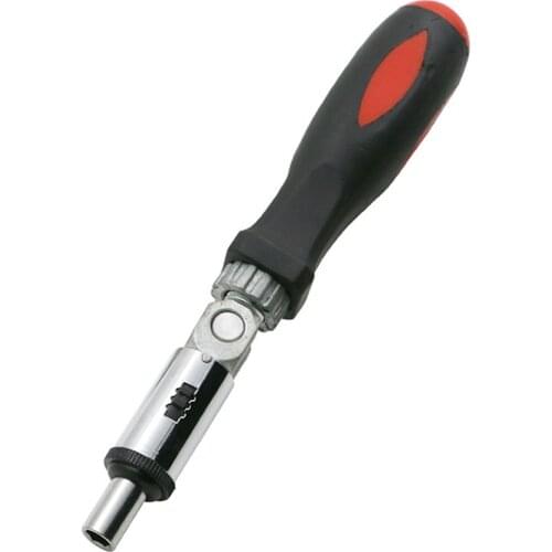 GTBL 0-180 Degree Multi Function Ratchet Screwdriver 1/4 Inch Inside Hexagon Interface Adjustable Angles Screwdriver