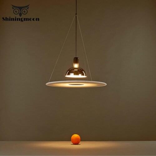 Italy Designer LED Pendant Lights Restaurant Study Living Room Kitchen Hanging Lamp Luxury Flying Saucer Home Deco Light Fixture