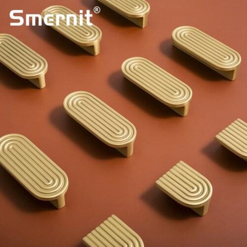 Solid Brass Furniture Handles for Cabinets and Drawers Door Knobs and Handles Kitchen Cupboard Closet Drawer Pulls Home Hardware