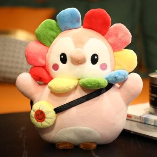 Cute Kawaii Soft Stuffed Animal Dressed Penguin Toy For Children