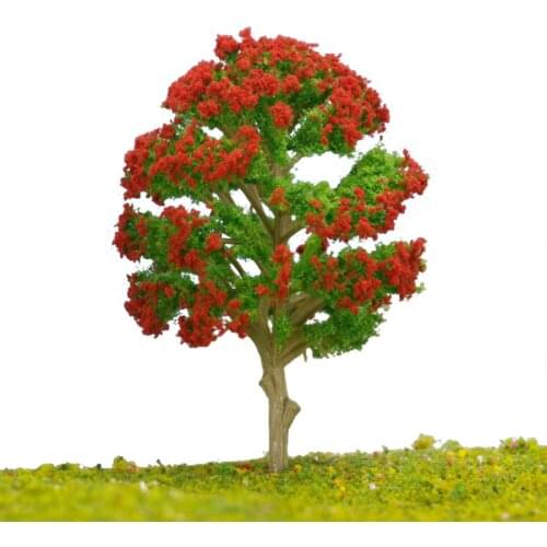 200pcs/lot Scale 4.6cm Model Flower Architecture Tree Sand Table For Ho N Train Layout Modelbouw Scene Maker Factory Diy Model