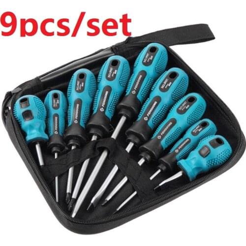 4/9pcs/set Screwdriver Set 9 in 1 Multi-Bit Tools Repair Torx Screw Driver Screwdrivers Kit Home Useful Multi Hand Tool Dropship