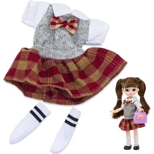 19cm Doll Clothes Cute Various Series Style Clothes Skirt Kawaii Wedding Dress Doll Accessories 1/8 BJD Doll Gift Toy