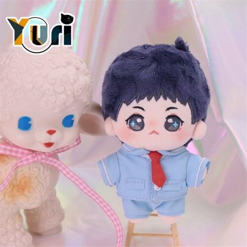Official Original Happy Star Ding Kaile Star 10cm Plush Mini Doll Figure Toy Change Clothes Uniform Outfit Cosplay Cute C Rua