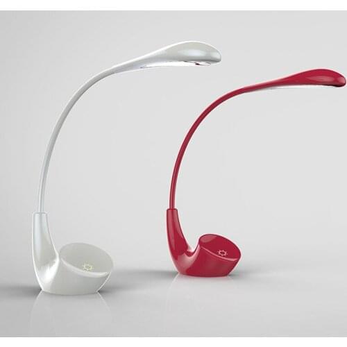 Desk Lamp Rechargeable, 4000K 3 Brightness Levels Desk Light, Touch Control Adjustable Led Kids Desk Lamp, Flexible Hose