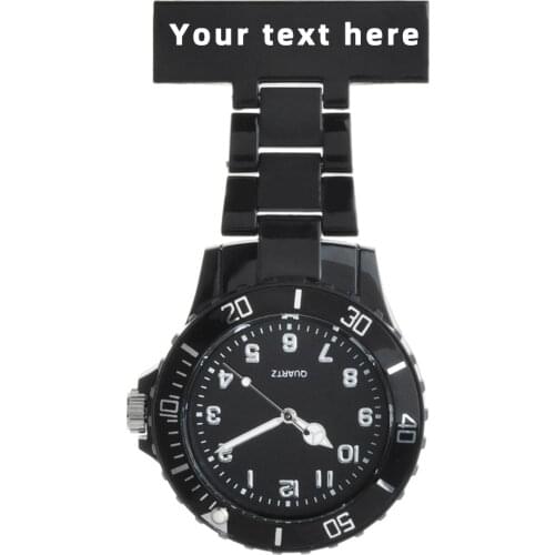 Personalized Name Watch Uniform Doctor Nurse Pocket Watch Engrave Names Watches Lapel Pin Fashion Sports Watch Men Accessories