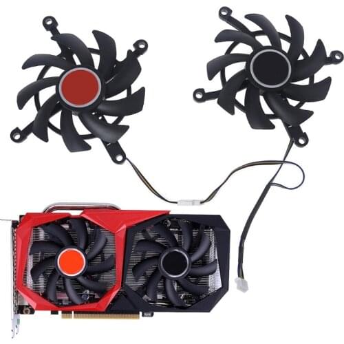 K1KF Quiet Graphics Card Fans for Colorful GTX 1660 Tomahawk RTX 2060 85mm 4Pin 12V VGA Fan Graphics Card Cooling