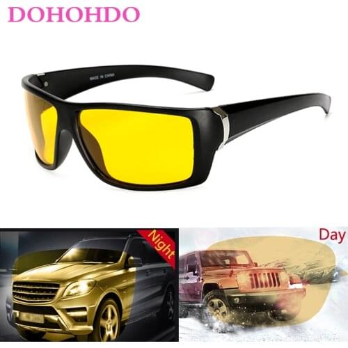 DOHOHDO Night Vision Glasses For Headlight Polarized Driving Sunglasses Yellow Lens Protection Night Eyewear for Driver UV400