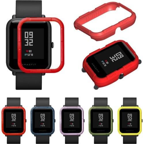 Protective Case For Xiaomi Amazfit Bip Youth Watch Hard PC Cover Shell Frame Bumper Protector For Amazfit Bip Bit Accessories