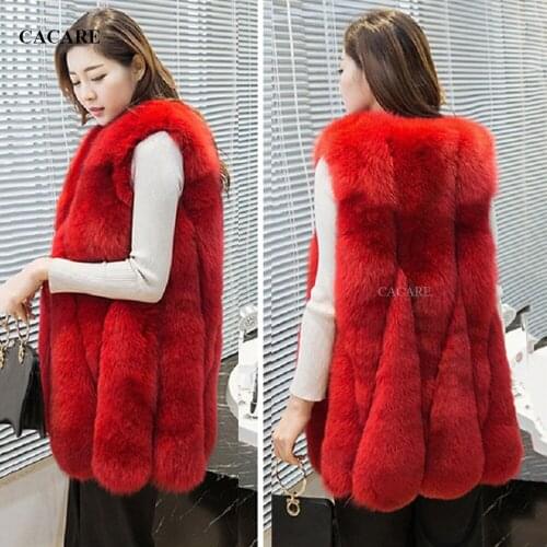 Faux Fur Gilet Coat 2018 Autumn CHEAPEST Fluffy Long Fur Vest Fake Fur Jacket Shaggy Cardigan F0121 6 Colors