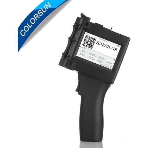 3.5 inches Handheld Intelligent Inkjet Printer Touch Screen 360T Ink Date Coder Coding machine + Quick-drying ink cartridge