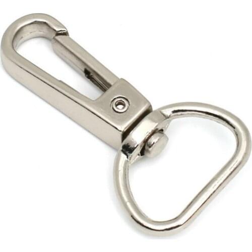 50pcs/lot Swivel Eye Bolt Snap Hook For Webbing For Keychain Diy Bag Key Ring Handbag Hardware High Quality Accessories