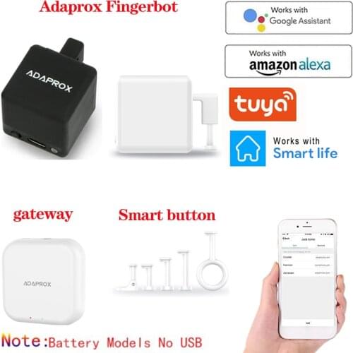 Adaprox Fingerbot The Smallest Robot Smart Life/Tuya/Adaprox APP Control Smart Mechanical Arms Works With Alexa Google Assistant