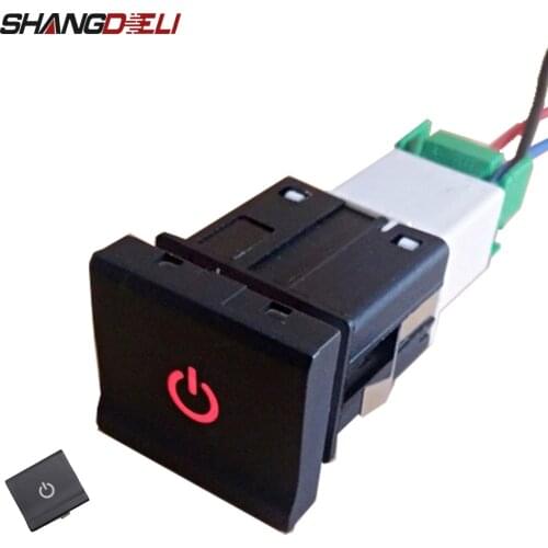 Car on/off led power switch button for VW Polo 6C 2014 2015 2016 2017 2018 accessories