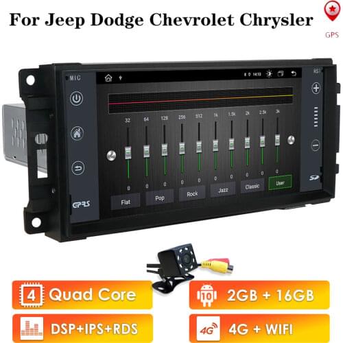 Android 10 Car Multimedia Player GPS For Jeep Commander/Compass/Patriot/Grand Cherokee/Liberty/Wrangler/Unlimited Dodge Caliber