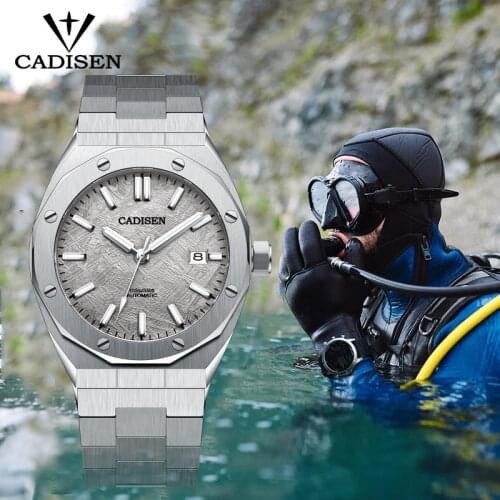 CADISEN Womens Watches Luxury Brand Gold Ceramic Strap Automatic Date Quartz Watch Sapphire Crystal Waterproof Relojes Mujer