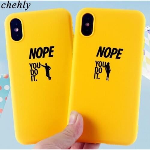 Funny Nope Phone Case for iPhone X XR XS Max 8 7 6s Plus 11 Pro MAX Panda Cases Soft Silicone Fitted TPU Back Accessories Covers