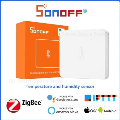 SONOFF Zigbee Temperature And Humidity Sensor Support ZBBridge IFTTT Smart Home Real-Time Humidity Notification Via eWeLink App